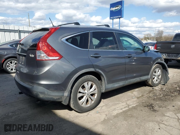 2013 Honda CR-V EX-L with VIN 5J6RM3H71DL019251, listed as a Copart auction lot 51737695 with 102,828 mi miles and Salvage Title. Bid and sale history available at DreamBid. Image 3.