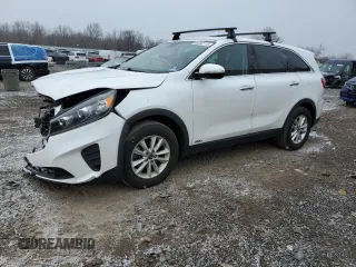 2019 Kia Sorento LX V6 with VIN 5XYPGDA53KG572916, listed as a Copart auction lot 46332115 with 93,941 mi miles and Salvage Title. Bid and sale history available at carsss.com. Image 1.