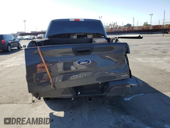 2020 Ford F-150 XL with VIN 1FTEW1CP0LFC22381, listed as a Copart auction lot 46346035 with 51,935 mi miles and Salvage Title. Bid and sale history available at carsss.com. Image 6.