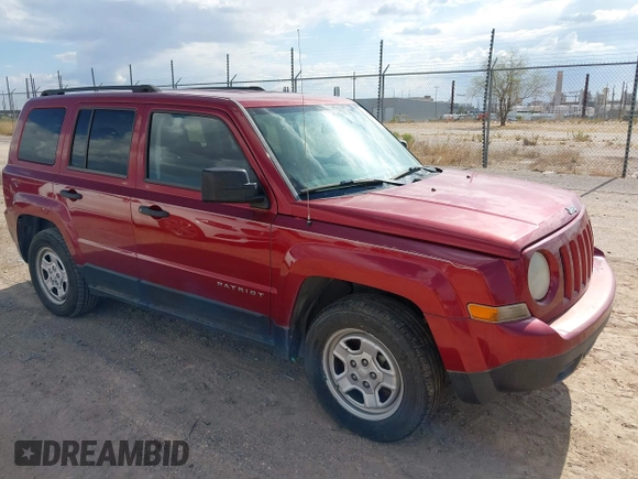 2014 Jeep Patriot Sport with VIN 1C4NJPBA6ED786064, listed as a IAAI auction lot 42783410 with 129,904 mi miles and . Bid and sale history available at DreamBid. Image 1.