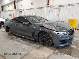 2021 BMW 8 Series M850i xDrive with VIN WBABC4C08MCE91845, listed as a Copart auction lot 67661964 with 6,002 mi miles and Salvage Title. Bid and sale history available at carsss.com. Image 4.
