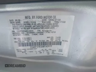 2010 Ford Focus SE with VIN 1FAHP3FN3AW143922, listed as a IAAI auction lot 42128921 with 162,628 mi miles and . Bid and sale history available at carsss.com. Image 9.