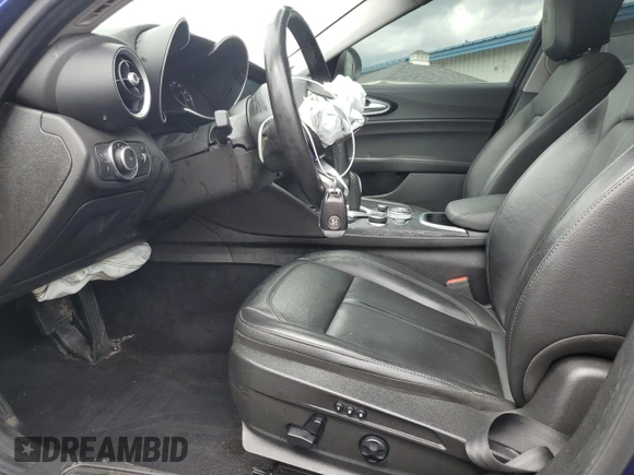 2020 Alfa Romeo Giulia with VIN ZARFANAN6L7633117, listed as a Copart auction lot 56212575 with 57,052 mi miles and Salvage title. Bid and sale history available at DreamBid. Image 7.
