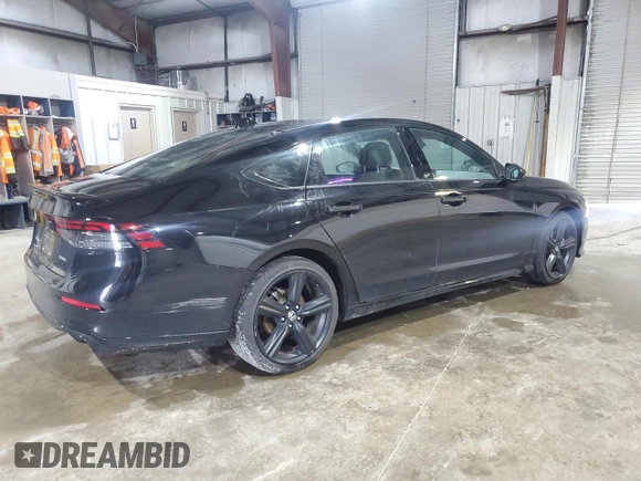 2023 Honda Accord Sport-L with VIN 1HGCY2F70PA070674, listed as a Copart auction lot 57329425 with 26,861 mi miles and Salvage title. Bid and sale history available at DreamBid. Image 3.