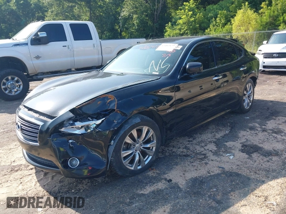 2012 Infiniti M Hybrid with VIN JN1EY1AP8CM910933, listed as a IAAI auction lot 42682477 with 157,048 mi miles and . Bid and sale history available at DreamBid. Image 2.