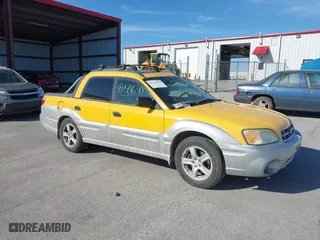 2003 Subaru Baja Sport with VIN 4S4BT62C136114659, listed as a IAAI auction lot 41778630 with 328,708 mi miles. Bid and sale history available at carsss.com. Image 1.