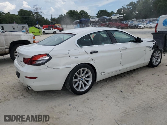 2016 BMW 6 Series 640i with VIN WBA6D0C56GG432211, listed as a Copart auction lot 60895154 with 81,737 mi miles and Salvage Title. Bid and sale history available at carsss.com. Image 3.