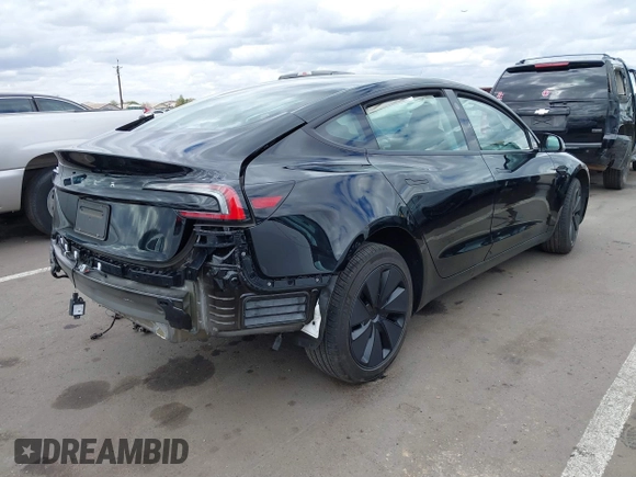 2024 Tesla Model 3 with VIN 5YJ3E1EA1RF831561, listed as a IAAI auction lot 41789046 with 13,603 mi miles. Bid and sale history available at carsss.com. Image 4.