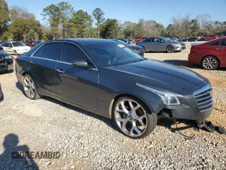 2017 Cadillac CTS Sedan Luxury RWD with VIN 1G6AR5SX8H0128521, listed as a Copart auction lot 48345805 with 107,281 mi miles and Salvage Title. Bid and sale history available at carsss.com. Image 4.