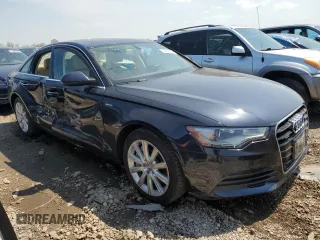 2014 Audi A6 Premium Plus with VIN WAUFGAFC2EN162765, listed as a Copart auction lot 54138005 with 32,580 mi miles and Salvage title. Bid and sale history available at DreamBid. Image 4.