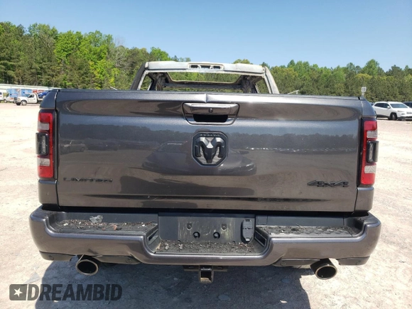 2022 Ram 1500 Limited with VIN 1C6SRFHM3NN402332, listed as a Copart auction lot 54950825 with Not provided miles and Non repairable. Bid and sale history available at DreamBid. Image 6.