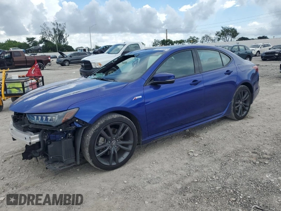 2018 Acura TLX w/A-SPEC Pkg with VIN 19UUB2F60JA003982, listed as a Copart auction lot 63614465 with 29,854 mi miles and Salvage title. Bid and sale history available at DreamBid. Image 1.