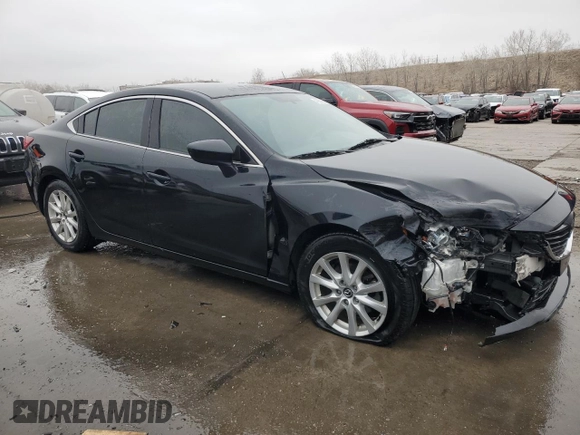 2016 Mazda 6 i Sport with VIN JM1GJ1U5XG1423261, listed as a Copart auction lot 48309005 with 113,305 mi miles and Salvage Title. Bid and sale history available at DreamBid. Image 4.
