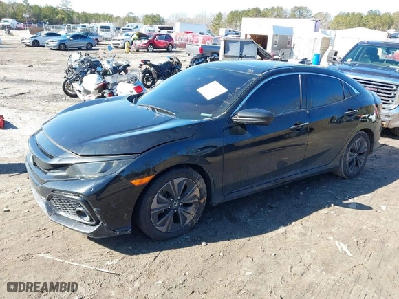 2017 Honda Civic Hatchback EX with VIN SHHFK7H54HU202509, listed as a IAAI auction lot 41448832 with NaN miles. Bid and sale history available at carsss.com. Image 2.