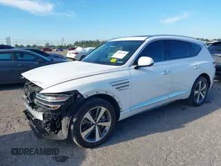 2023 Genesis GV80 with VIN KMUHCESCXPU106714, listed as a IAAI auction lot 41899438 with 35,750 mi miles and . Bid and sale history available at DreamBid. Image 17.