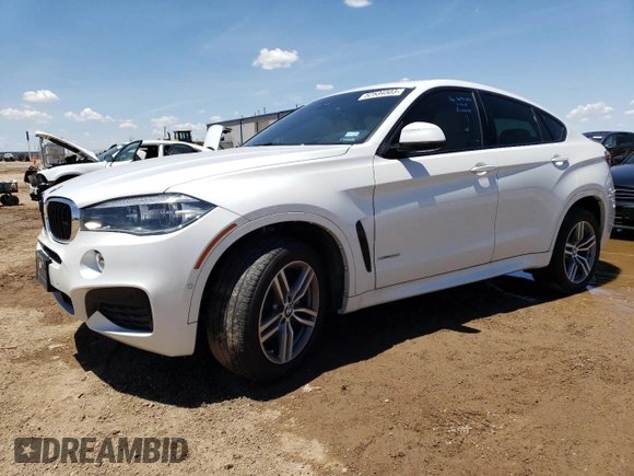 2018 BMW X6 xDrive35i with VIN 5UXKU2C57J0X49264, listed as a Copart auction lot 52534503 with 36,821 mi miles. Bid and sale history available at carsss.com. Image 1.