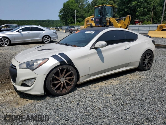 2013 Hyundai Genesis Coupe Grand Touring z VIN KMHHU6KJ7DU095649, wystawiony jako Copart lot #59371065 z przebiegiem Nie podano mil oraz Czysty tytuł • Clean title. Historia ofert i sprzedaży dostępna na DreamBid. Obrazek 1.