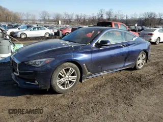 2021 Infiniti Q60 Luxe with VIN JN1EV7KL5MM470730, listed as a Copart auction lot 42765615 with 29,787 mi miles and Salvage title. Bid and sale history available at DreamBid. Image 1.