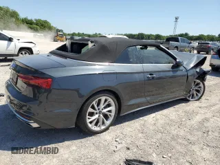 2021 Audi A5 Cabriolet Premium Plus z VIN WAUWAGF56MN004871, wystawiony jako Copart lot #56628655 z przebiegiem Nie podano mil oraz Szkoda całkowita • Salvage title. Historia ofert i sprzedaży dostępna na DreamBid. Obrazek 3.