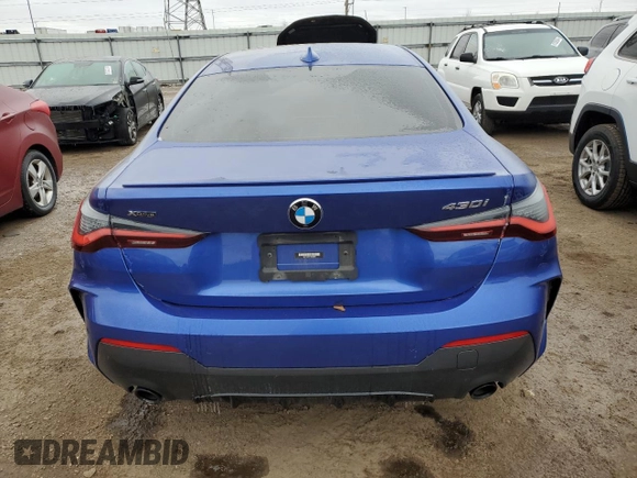 2022 BMW 4 Series 430i xDrive with VIN WBA73AP01NCK05623, listed as a Copart auction lot 87245684 with Not Provided miles and Salvage Title. Bid and sale history available at DreamBid. Image 6.