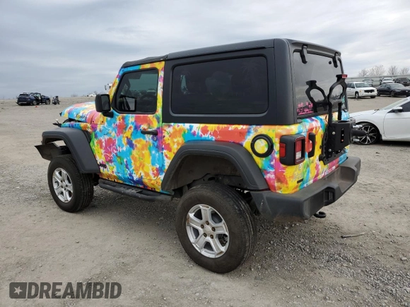 2021 Jeep Wrangler Willys with VIN 1C4HJXAG3MW637195, listed as a Copart auction lot 40757714 with 27,621 mi miles and Non repairable. Bid and sale history available at DreamBid. Image 2.