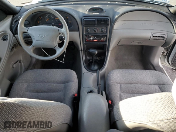 1997 Ford Mustang with VIN 1FALP4045VF120213, listed as a Copart auction lot 85335614 with 71,225 mi miles and Salvage Title. Bid and sale history available at carsss.com. Image 8.