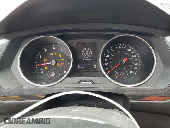2021 Volkswagen Tiguan SE with VIN 3VV3B7AX8MM058499, listed as a Copart auction lot 57127595 with 78,141 mi miles and Salvage title. Bid and sale history available at DreamBid. Image 9.