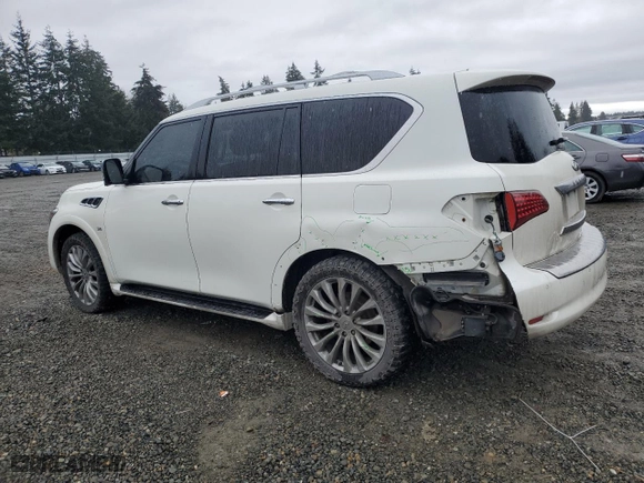 2016 Infiniti QX80 with VIN JN8AZ2NC0G9402622, listed as a Copart auction lot 45243215 with 103,031 mi miles and Salvage Title. Bid and sale history available at carsss.com. Image 2.