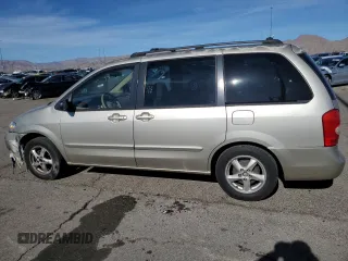 2002 Mazda MPV LX with VIN JM3LW28J020309014, listed as a Copart auction lot 81004584 with 249,161 mi miles and Salvage title. Bid and sale history available at DreamBid. Image 2.