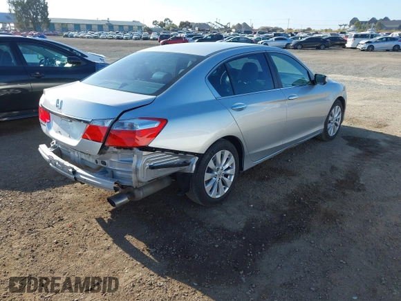 2014 Honda Accord Sedan LX with VIN 1HGCR2F39EA204167, listed as a IAAI auction lot 42086879 with 129,596 mi miles. Bid and sale history available at carsss.com. Image 4.