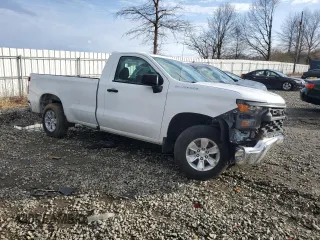 2023 Chevrolet Silverado 1500 Work Truck with VIN 3GCNAAED7PG325867, listed as a Copart auction lot 47447205 with 0 mi miles and Salvage Title. Bid and sale history available at carsss.com. Image 4.