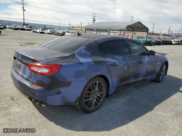 2015 Maserati Quattroporte S Q4 with VIN ZAM56RRA6F1135311, listed as a Copart auction lot 42123155 with 38,007 mi miles and Salvage Title. Bid and sale history available at carsss.com. Image 3.