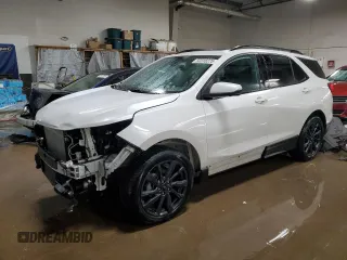 2023 Chevrolet Equinox RS with VIN 3GNAXWEG9PS110886, listed as a Copart auction lot 52318225 with 28,557 mi miles and Salvage title. Bid and sale history available at DreamBid. Image 1.