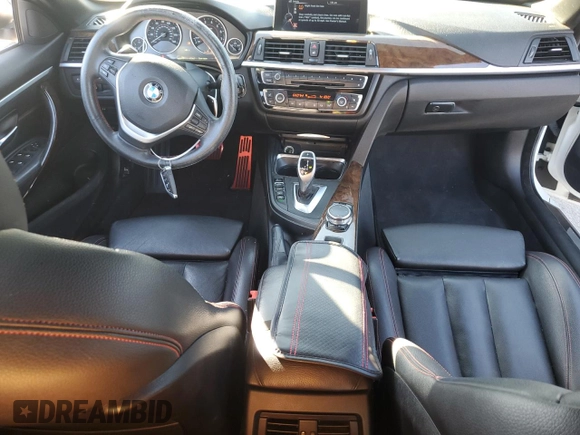 2015 BMW 4 Series 428i with VIN WBA3V7C59FP771942, listed as a Copart auction lot 83916574 with 46,840 mi miles and Salvage Title. Bid and sale history available at carsss.com. Image 8.