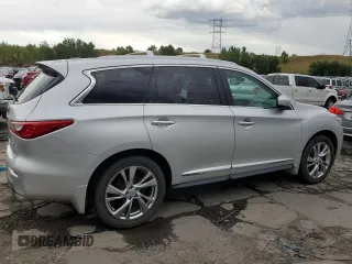 2013 Infiniti JX35 with VIN 5N1AL0MM0DC336014, listed as a Copart auction lot 68163784 with 152,706 mi miles and Clean Title. Bid and sale history available at carsss.com. Image 3.