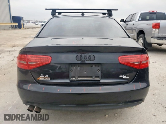 2013 Audi A4 Premium Plus with VIN WAUFFAFL8DN027310, listed as a Copart auction lot 57168905 with 122,176 mi miles and Salvage title. Bid and sale history available at DreamBid. Image 6.