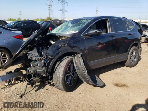 2020 Honda CR-V EX z VIN 5J6RW2H58LL023380, wystawiony jako Copart lot #55643785 z przebiegiem Nie podano mil oraz Szkoda całkowita • Salvage title. Historia ofert i sprzedaży dostępna na DreamBid. Obrazek 1.