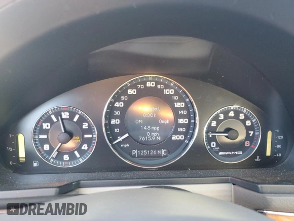 2007 Mercedes-Benz E 63 AMG with VIN WDBUF77X67B008192, listed as a Copart auction lot 82449274 with 125,126 mi miles and Salvage Title. Bid and sale history available at carsss.com. Image 9.