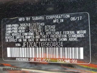 2017 Subaru BRZ Limited with VIN JF1ZCAC1XH9604824, listed as a Copart auction lot 68949713 with 129,259 mi miles. Bid and sale history available at carsss.com. Image 15.