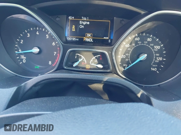 2016 Ford Focus SE with VIN 1FADP3F27GL271322, listed as a IAAI auction lot 41445039 with 100,195 mi miles. Bid and sale history available at carsss.com. Image 7.