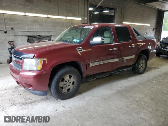 2008 Chevrolet Avalanche 2LT with VIN 3GNFK123X8G219919, listed as a Copart auction lot 62934495 with 130,813 mi miles and Salvage title. Bid and sale history available at DreamBid. Image 1.