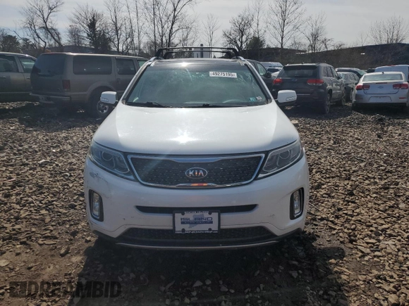 2015 Kia Sorento SX with VIN 5XYKWDA76FG635706, listed as a Copart auction lot 49275195 with 122,942 mi miles and Clean Title. Bid and sale history available at carsss.com. Image 5.