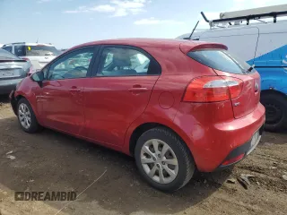 2013 Kia Rio LX with VIN KNADM5A36D6235563, listed as a Copart auction lot 52642405 with 126,034 mi miles and Salvage Title. Bid and sale history available at DreamBid. Image 2.
