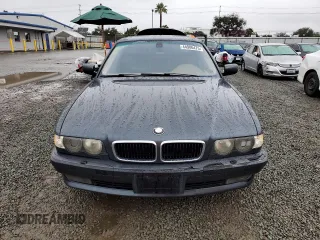 2001 BMW 7 Series 740iA with VIN WBAGG83401DN84365, listed as a Copart auction lot 44986475 with 0 mi miles and Salvage Title. Bid and sale history available at carsss.com. Image 5.