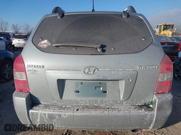 2007 Hyundai Tucson GLS with VIN KM8JM12B97U496766, listed as a IAAI auction lot 41071563 with 109,382 mi miles. Bid and sale history available at carsss.com. Image 16.
