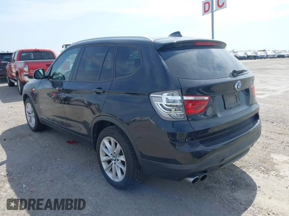 2015 BMW X3 sDrive28i with VIN 5UXWZ7C51F0M82937, listed as a IAAI auction lot 42028655 with 122,969 mi miles and . Bid and sale history available at DreamBid. Image 3.