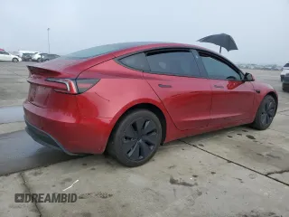 2024 Tesla Model 3 with VIN 5YJ3E1EA1RF731816, listed as a Copart auction lot 49632735 with Not Provided miles and Salvage Title. Bid and sale history available at DreamBid. Image 3.