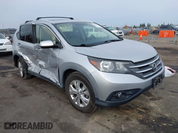 2012 Honda CR-V EX-L with VIN JHLRM4H79CC029149, listed as a IAAI auction lot 40909967 with 100,141 mi miles. Bid and sale history available at carsss.com. Image 1.
