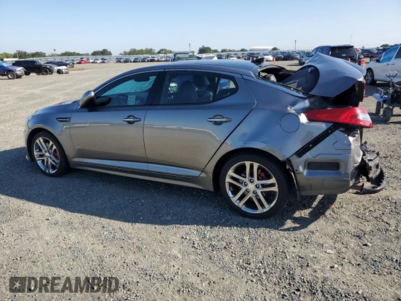 2013 Kia Optima SX with VIN 5XXGR4A65DG148700, listed as a Copart auction lot 54791325 with 20,146 mi miles and Salvage title. Bid and sale history available at DreamBid. Image 2.