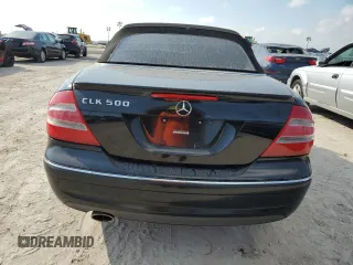 2005 Mercedes-Benz CLK-Class 5.0L with VIN WDBTK75G75T038786, listed as a Copart auction lot 74187554 with 0 mi miles and Salvage Title. Bid and sale history available at carsss.com. Image 6.